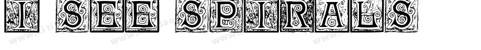 I SEE SPIRALS字体转换